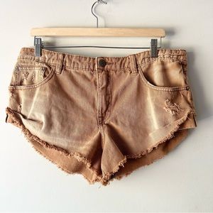 Free People Distressed Shorts